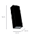 Arandela Parede Led Quadra 4,2x3,2x12cm 2x2,5W 150Lm 3000K Preto IP65 DL157B - Imagem 4