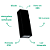 Arandela Parede Led Quadra 4,2x3,2x12cm 2x2,5W 150Lm 3000K Preto IP65 DL157B - Imagem 3