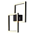 Arandela Parede Led Tec 41x41x4cm 45W 2450Lm 3000K Preto GD010B - Imagem 1