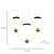 Pendente Led Mondo 8x74x46cm  41W 2880Lm 3000K Preto Dourado KA003 - Imagem 4