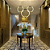 Pendente Led Mondo 8x74x46cm  41W 2880Lm 3000K Preto Dourado KA003 - Imagem 2