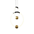 Pendente Led Mondo 30x43x58cm 30W 2000Lm 3000K Preto Dourado KA004 - Imagem 1