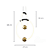 Pendente Led Mondo 30x43x58cm 30W 2000Lm 3000K Preto Dourado KA004 - Imagem 4