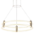 Pendente Led Puro 50x16cm 46W 4400Lm 3000K Dourado Acrílico KA005 - Imagem 1
