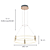 Pendente Led Puro 50x16cm 46W 4400Lm 3000K Dourado Acrílico KA005 - Imagem 4