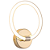 Arandela Parede Led Puro 23x20x5,5cm 9W 290Lm 3000K Dourado KA007 - Imagem 1