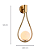 Arandela Parede Pingo 20x42cm G9 Halopin Bronze Branco  TR002 - Imagem 4