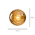 Arandela Parede Blomma 12x12cm G9 Halopin Ambar Dourado BLO1AR01AB012 - Imagem 4