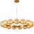 Pendente Blomma 80x12cm 15xG9 Halopin Ambar Dourado BLO1PD01AB080 - Imagem 1