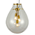 Pendente Caju 3xE27 48X63Cm Bulbo Transparente Dourado IP20 CAJ1PD01TR063 - Imagem 1