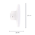 Arandela Parede Led Eclissi 3W 3000K 230Lm 10x2,6Cm Branco IP65 ECL1AR01BR010 - Imagem 4