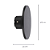 Arandela Parede Led Eclissi 3W 3000K 230Lm 10x2,6Cm Preto IP65 ECL1AR01PT010 - Imagem 4