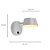 Arandela Parede Led Funnel 5W 3000K 400Lm 13x20x11Cm Off White IP20 FUN1AR01OW020 - Imagem 4
