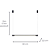 Pendente Led Tec 12W 3000K 760Lm 2,2x60Cm Preto IP20 GD012SB - Imagem 4