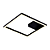 Plafon Led Tec 30W 3000K 1790Lm 40x40x4Cm Preto IP20 GD014B - Imagem 1