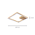 Plafon Led Tec 30W 3000K 1790Lm 40x40x4Cm Dourado IP20 GD014G - Imagem 4