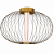Plafon Led Lanterna 12W 3000K 600Lm 40x25Cm Dourado IP20 HC011 - Imagem 1