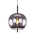 Pendente Três E27 30x42,5Cm Preto Vidro Fume IP20 HC016 - Imagem 1