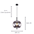 Pendente Três E27 30x42,5Cm Preto Vidro Fume IP20 HC016 - Imagem 4