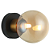 Arandela Parede Tutu G9 Dourado 12x17,5x12Cm Preto IP20 HL028 - Imagem 1