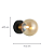 Arandela Parede Tutu G9 Dourado 12x17,5x12Cm Preto IP20 HL028 - Imagem 4