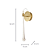 Arandela Parede Led Goccia 3W 3000K 195Lm 12x11x42Cm Dourado IP20 OC005 - Imagem 4