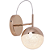 Arandela Parede Led Luna Media 6W 3000K 300Lm 12x18x27,5Cm Dourado IP20 HM004 - Imagem 1