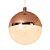 Pendente Led Luna Media 6W 3000K 300Lm 12x13,5Cm Cobre IP20 HM003E - Imagem 1