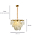 Pendente Nubi 6xG9 60x43Cm Dourado IP20 NUB1PD01DR060 - Imagem 4