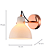 Arandela Parede Bar G9 22x14x17Cm Cobre IP20 OP058A - Imagem 4