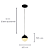 Pendente Led Luna Media 6W 3000K 300Lm 12x13,5Cm Luna IP20 HM003B - Imagem 4