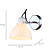 Arandela Parede Bar G9 22x14x17Cm Cromado IP20 OP058C - Imagem 4