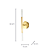 Arandela Parede Led Pétra 3W 3000K 300Lm 12x11x53Cm Dourado IP20 OC004M - Imagem 4