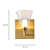 Arandela Parede Led Cálix 3W 2700K 225Lm 16x10x13Cm Dourado IP20 OC020 - Imagem 4