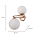 Arandela Parede Oxala 2xG9 26x33,5x39Cm Dourado IP20 RE011W - Imagem 4