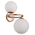 Arandela Parede Oxala 2xG9 26x33,5x39Cm Dourado IP20 RE011W - Imagem 1