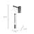 Arandela Parede Led Água 7W 3000K 400Lm 23x7x54Cm Niquel IP20 RE016 - Imagem 4
