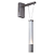 Arandela Parede Led Água 7W 3000K 400Lm 23x7x54Cm Niquel IP20 RE016 - Imagem 1