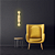 Arandela Parede Led Ribalta 5W 3000K 2000Lm 11x66x6Cm Dourado IP20 RIB1AR01DR060 - Imagem 2