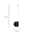 Arandela Parede Led Sabre 6,3W 3000K 340Lm 11x12x51Cm Bronze IP20 SAB1AR01BO050 - Imagem 4