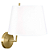 Arandela Parede Candela E14 26x32x32Cm Dourado IP20 SQ017G - Imagem 1