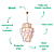 Pendente Heritage 24xE27 80x87Cm Dourado IP20 HER1PD01DR080 - Imagem 3