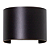 Arandela Parede Led Rondo 6W 3000K 300Lm 13,5x11,7x10Cm Preto IP65 RON1AR01PT014 - Imagem 1