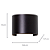 Arandela Parede Led Rondo 6W 3000K 300Lm 13,5x11,7x10Cm Preto IP65 RON1AR01PT014 - Imagem 4