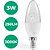 Lampada Led Vela Lisa 3w 3000K 250Lm E14 Transparente 314269 - Imagem 2