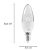 Lampada Led Vela Lisa 3w 3000K 250Lm E14 Transparente 314269 - Imagem 4