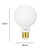 Lampada Led G95 5W 2200K 350Lm Milky Filamento 301177 - Imagem 5