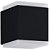 Arandela Parede Led Cubo 12w 3000k 580lm 2 Fachos Grafite 303416 - Imagem 1