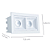 Spot Embutir Downlight 4W 320lm 2700k Recuado Linear - Imagem 6
