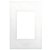 Placa 4x2 Com Suporte 3 Modulos Branca 85002 - Imagem 1